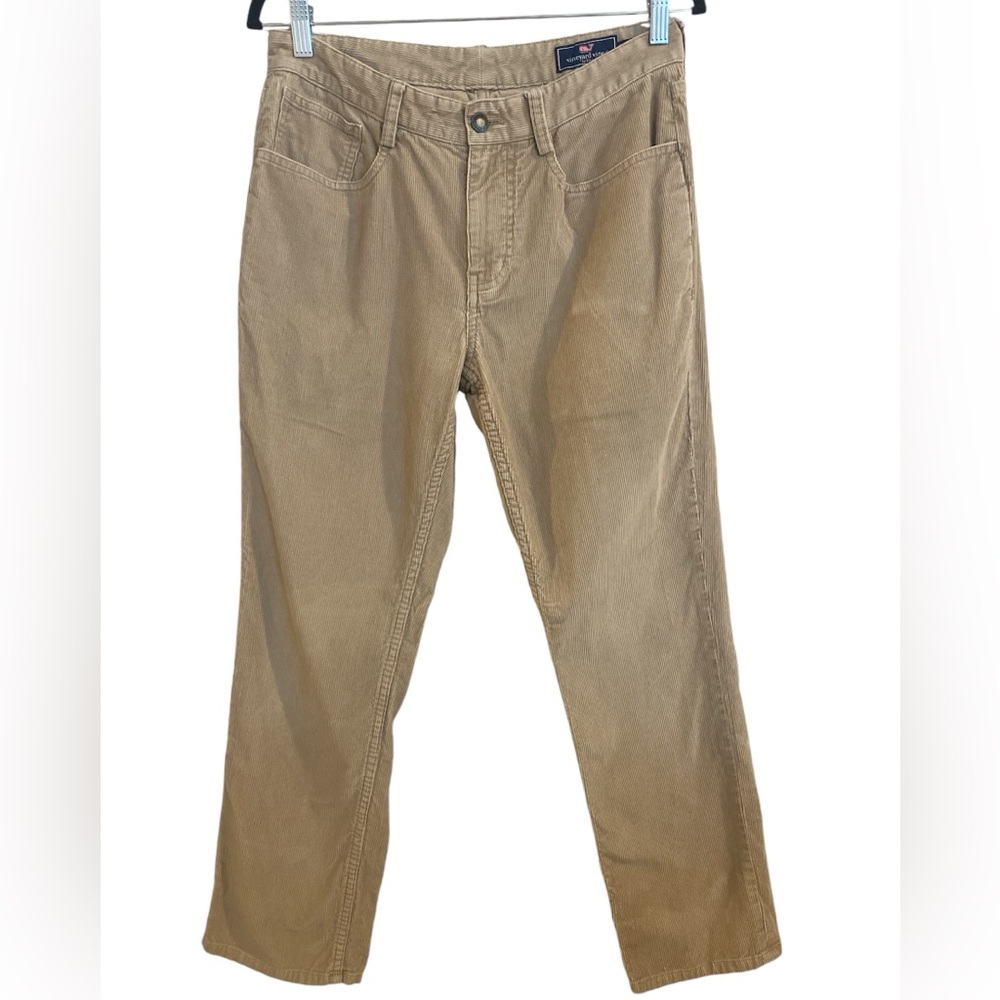 Men’s Vineyard Vines Khaki Corduroy 5-Pocket Pants, 30x30.